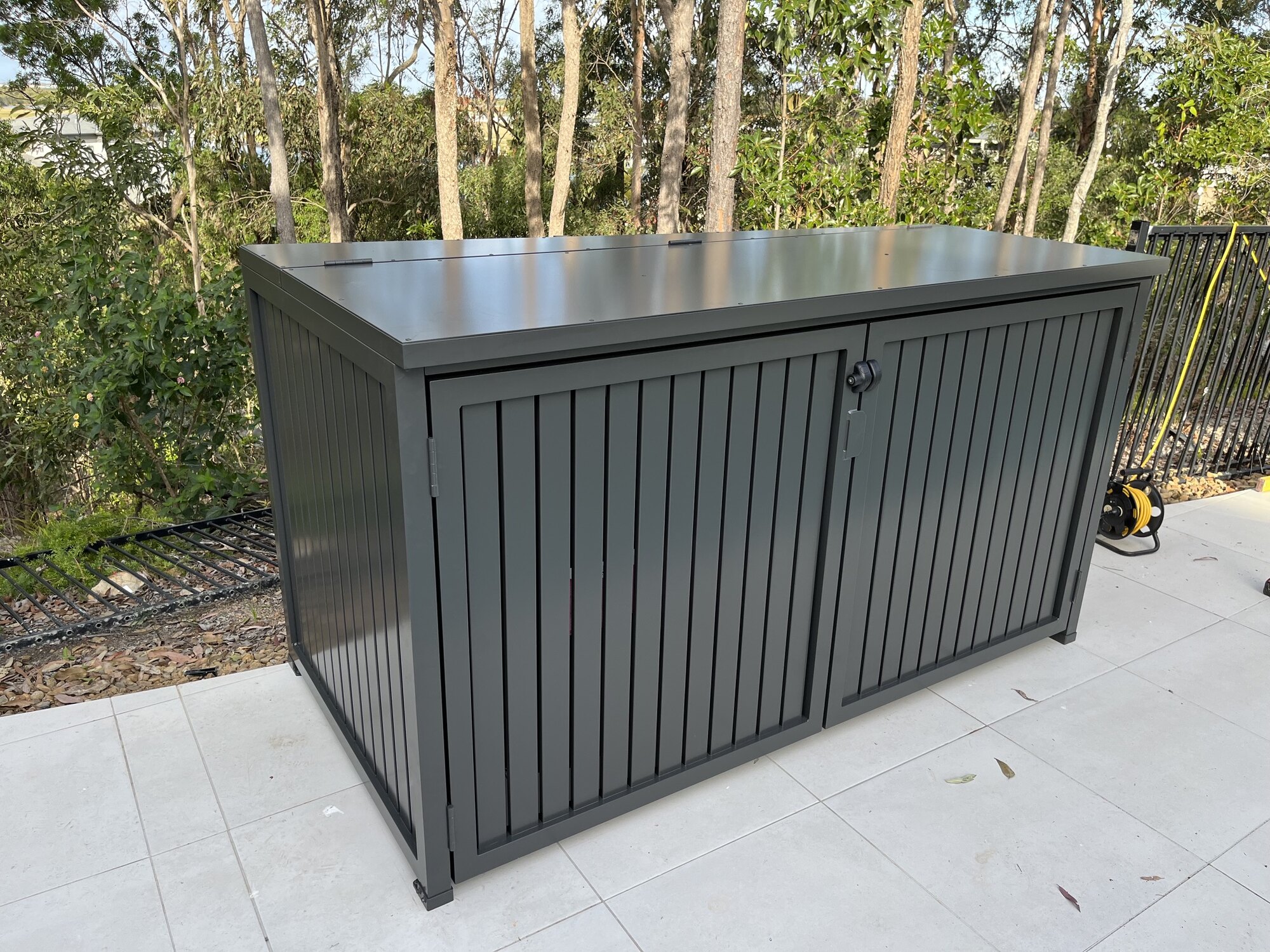 Charcoal aluminium pump and equipment cover